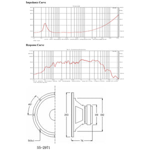 8" Polypropylene Cone HiFi Woofer