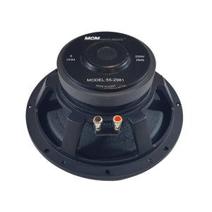 10" 250W High Power Woofer 8 Ohm