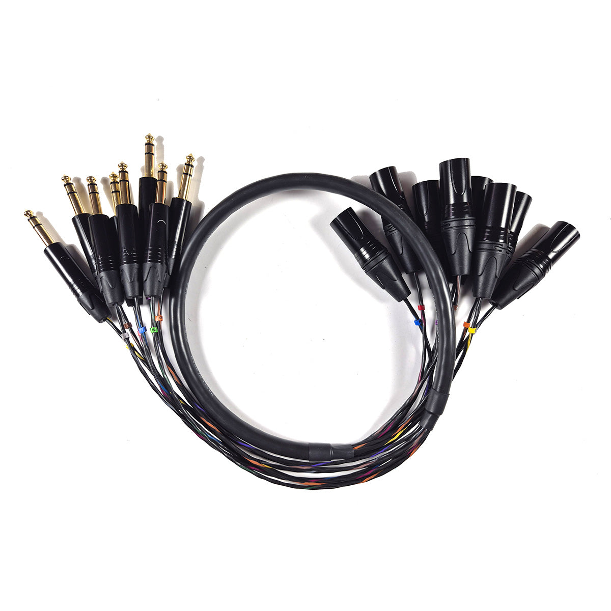 8 way trs jack to xlr plugs