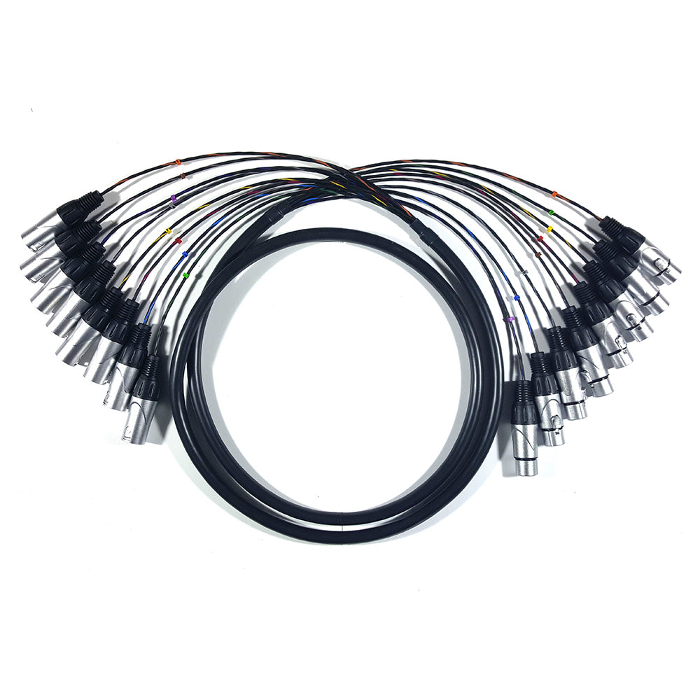 xlr to xlr studio 8 way audio patch lead