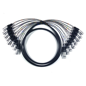 xlr to xlr studio 8 way audio patch lead