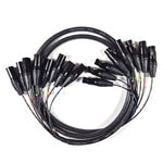 8 way xlr plug to socket loom