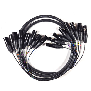 8 Way XLR to XLR Loom