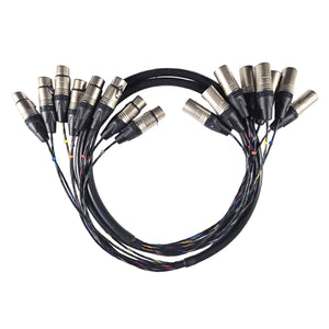 8 Way XLR to XLR Loom
