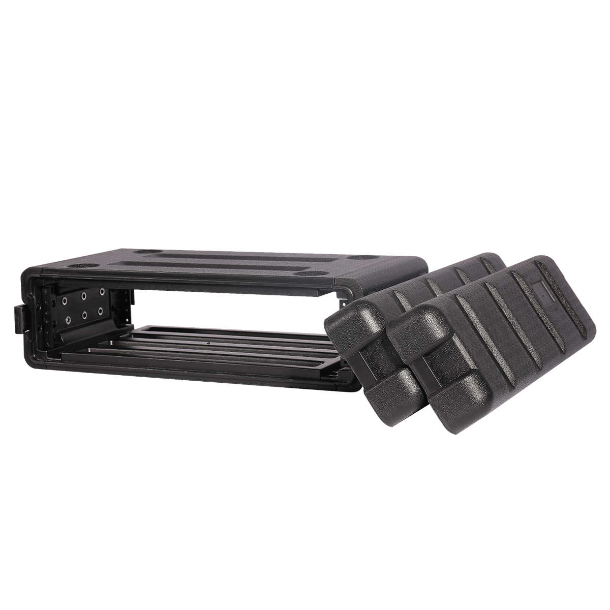 2 unit 19" rack mount road case