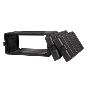3 unit 19" rack mount road case