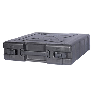 3 unit 19" rack mount road case