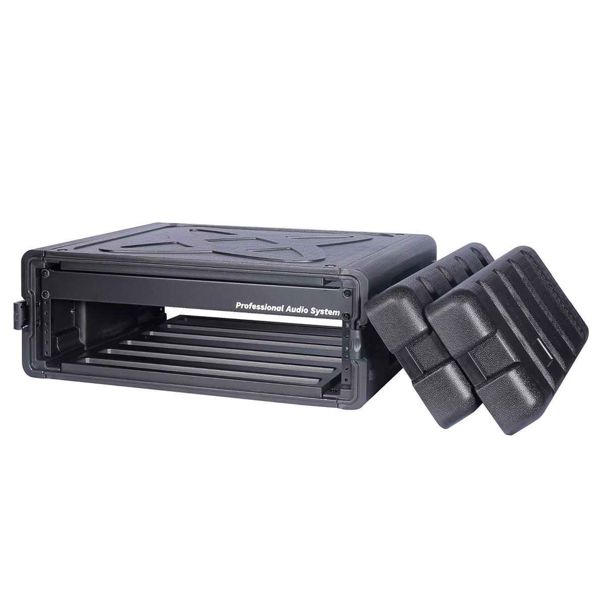 3U 19" rack mount road case