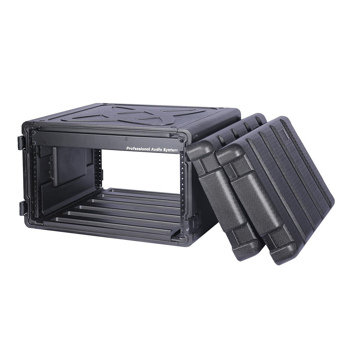 6 unit 19" rack mount road case