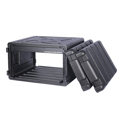 6 unit 19" rack mount road case