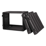 8 unit 19" rack mount road case