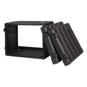 8 unit 19" rack mount road case
