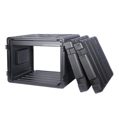 8 unit 19" rack mount road case