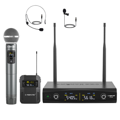 Combo Wireless Mic Set PTU-52-1H1B - Phenyx Pro