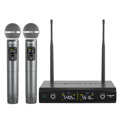 Dual Handheld Wireless Mic Set PTU-52-2H - Phenyx Pro