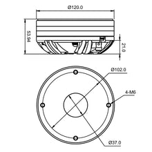 Load image into Gallery viewer, 1.4&quot; 70W Neo Compression Driver ROSSO-65CDN-T