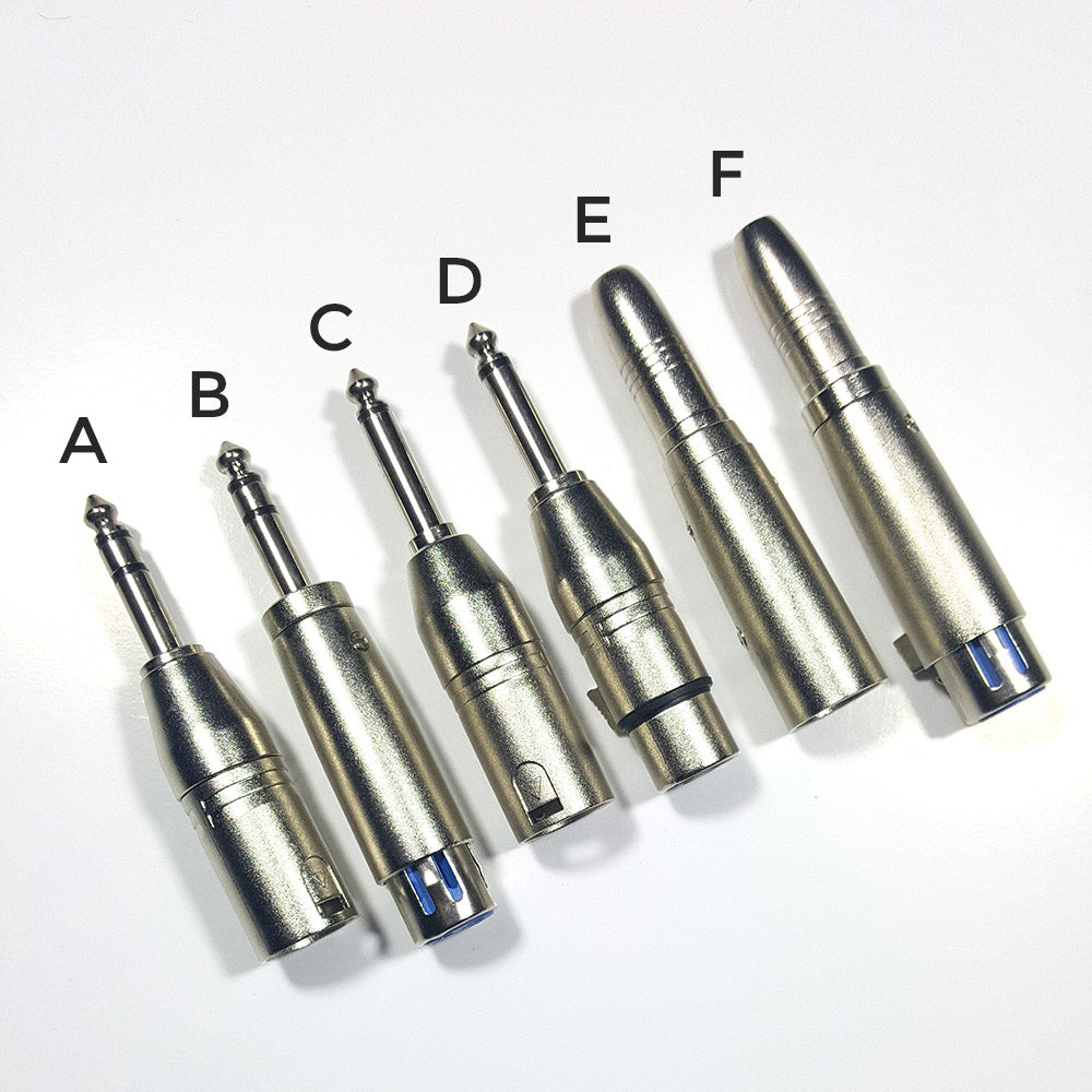 XLR to Jack Audio Adaptors