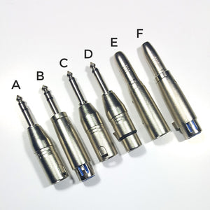 XLR to Jack Audio Adaptors