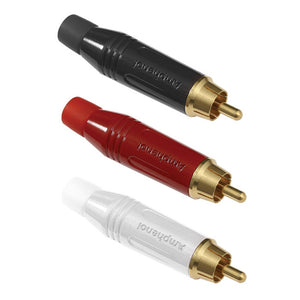 Phono Plug Types RCA Phono Connectors with chassis and cable mount types.