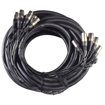 8 Way XLR to XLR Multicore 15m