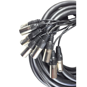 8 Way XLR to XLR Multicore Snake 15m
