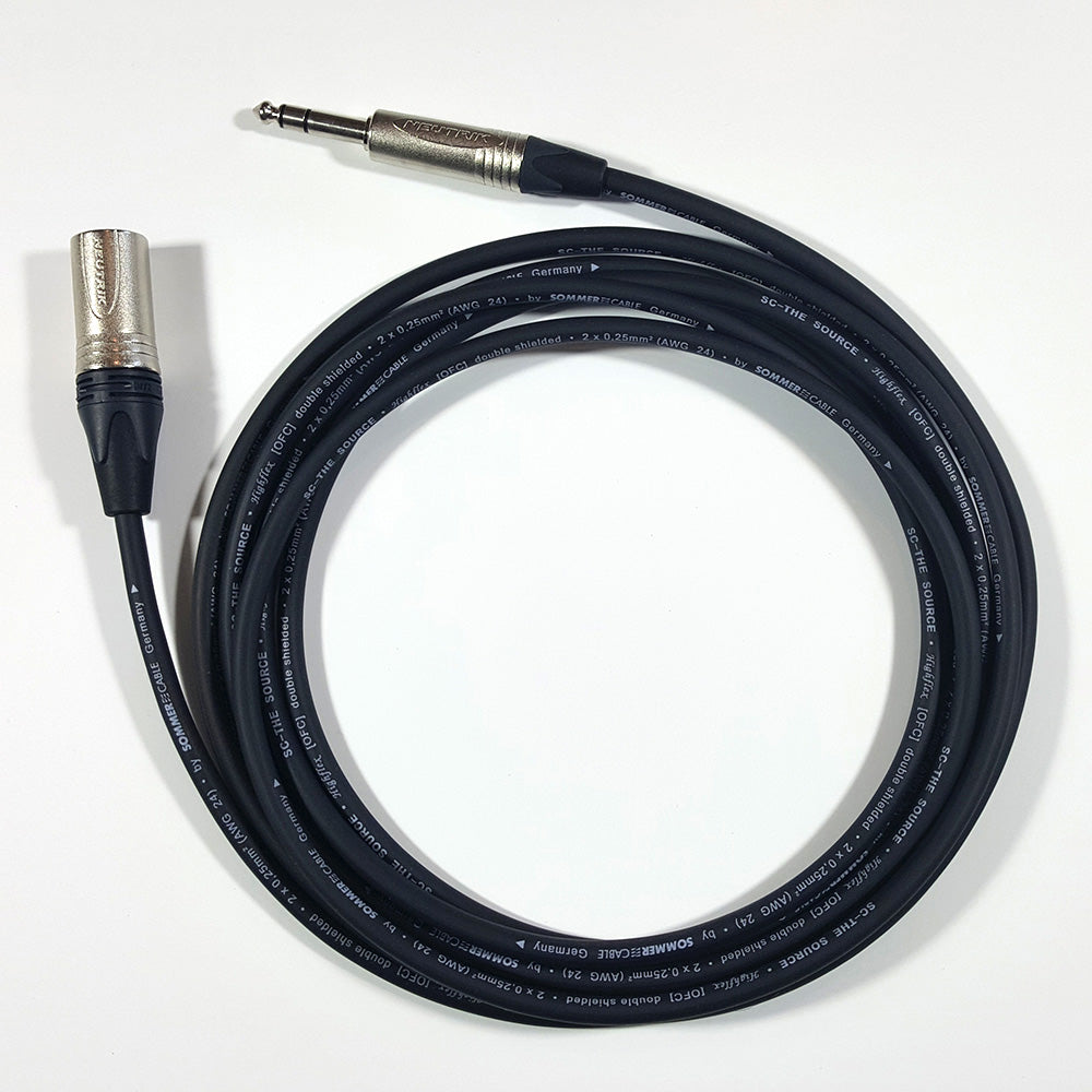 Premium XLR Male to TRS Jack Cables
