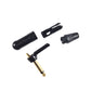 Neutrik NP2RX-B Mono Jack Plug Gold Right Angle