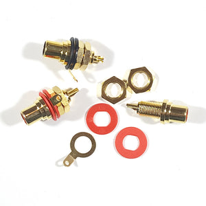 Rean Rca Connector RCA Phono Connectors with chassis and cable mount types.