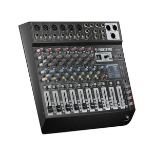 8 Channel Audio Mixer with Bluetooth USB | Phenyx Pro PTL-800