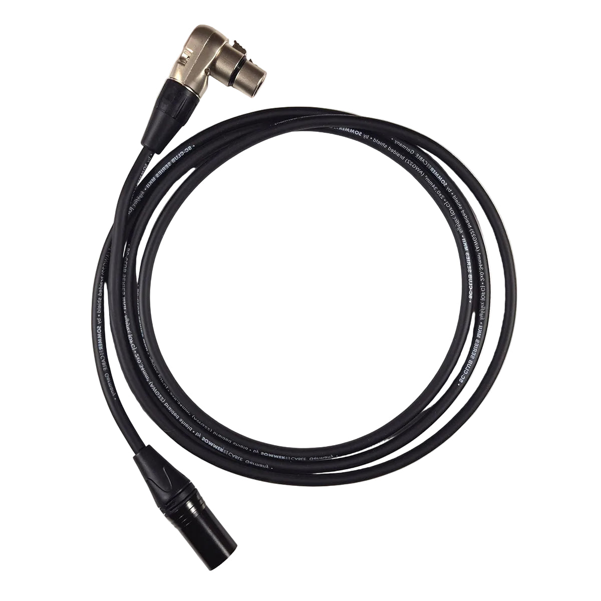 Flex Right Angle XLR to Straight XLR Audio Leads