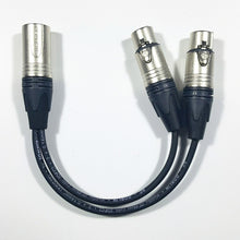 Load image into Gallery viewer, 1 In 2 Out &quot;Y&quot; XLR Splitter Cables